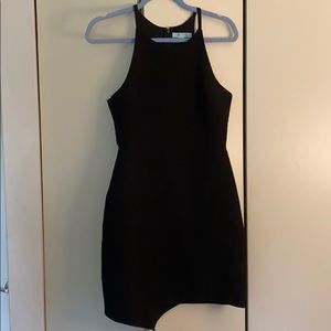 Black High Neck Bodycon Dress Size S